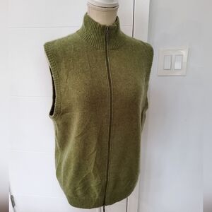 Glenshiel Luxe Cashmere Zip Vest Size M